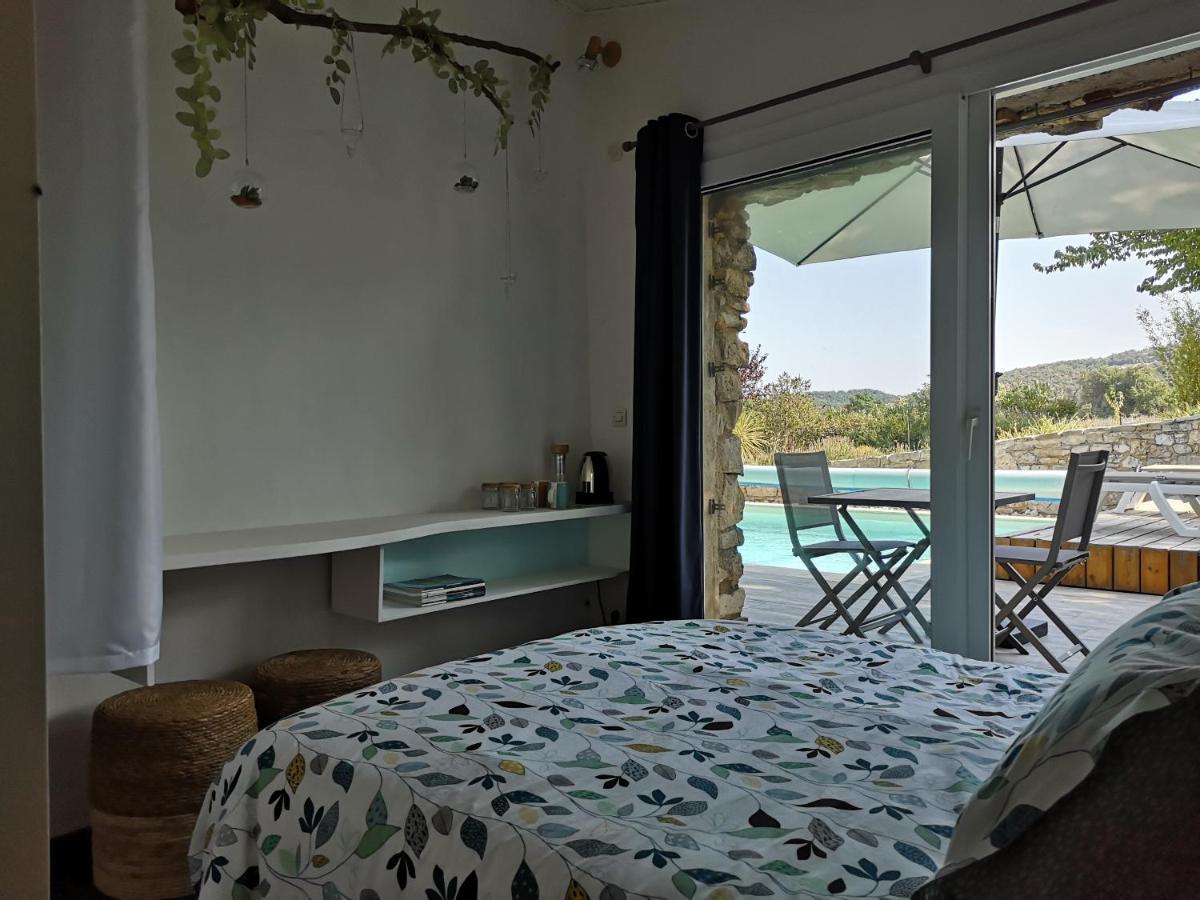 Chez Nathalie Et Raphael Bed & Breakfast Grane Bagian luar foto